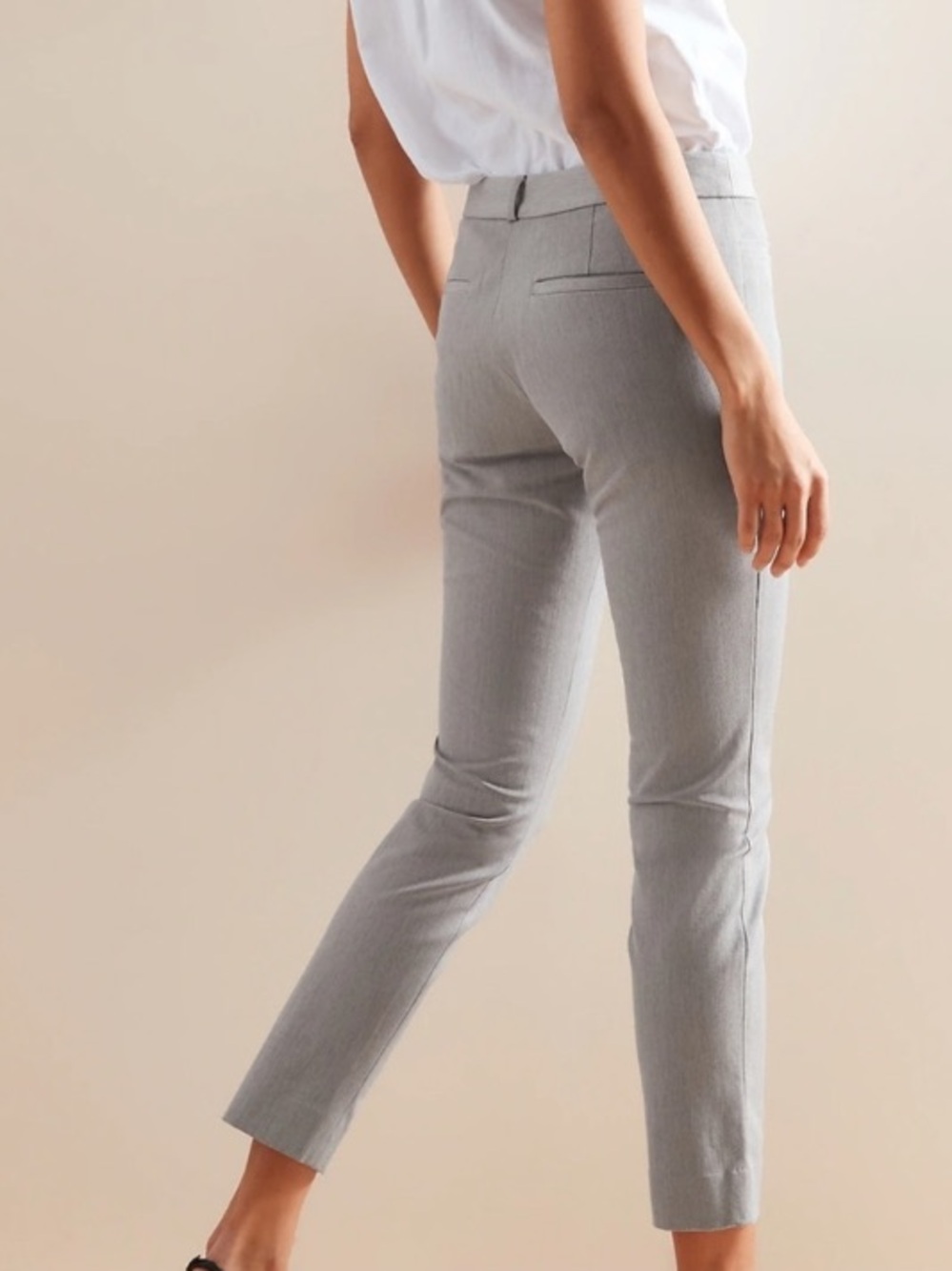 New Banana Republic Light Gray Sloan Petite Pants